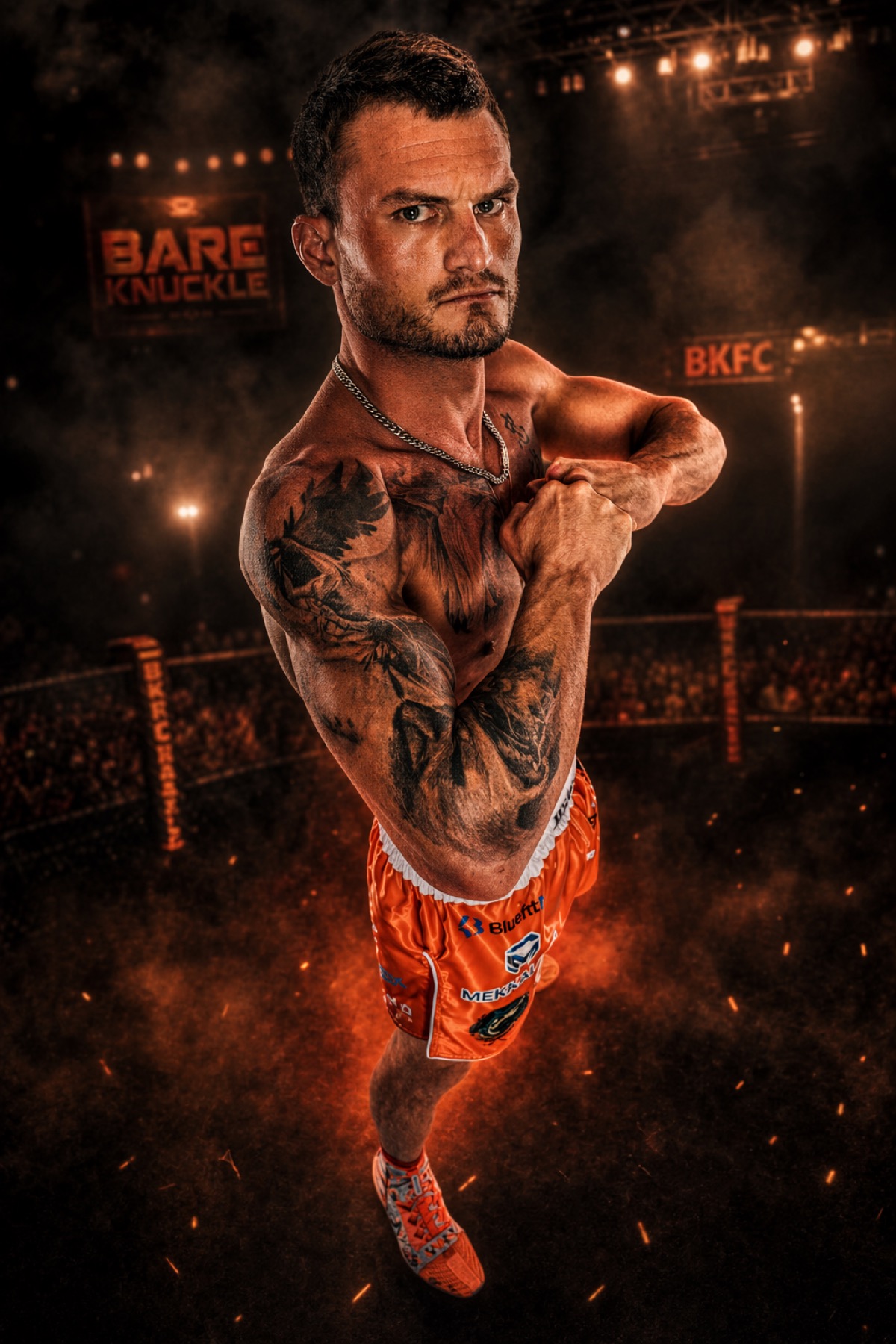 Mike Heckert in a King Killer fight-night promotional portrait